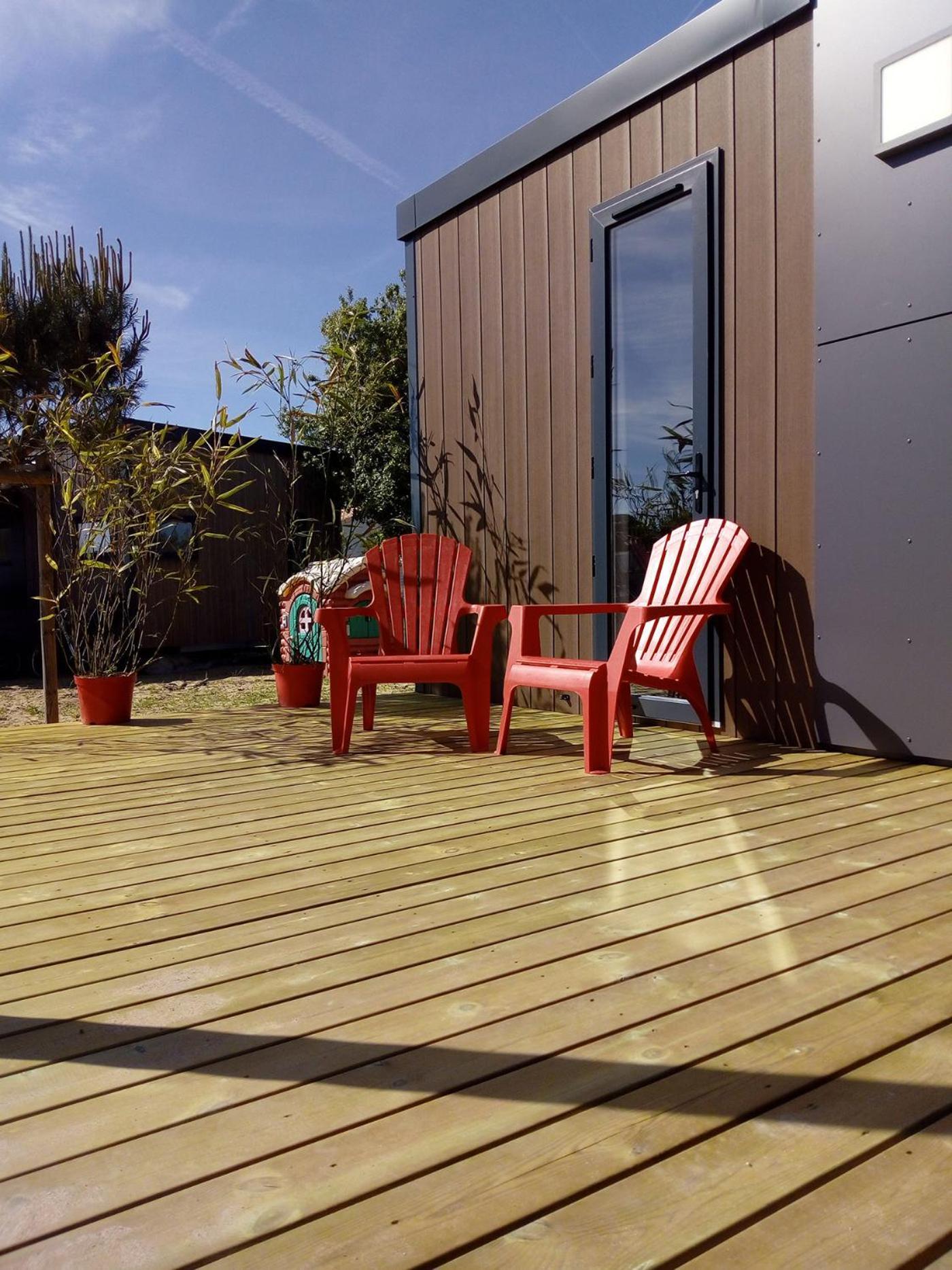 Joli Chalet Pour 6, Residence Avec Piscine La Parée Preneau Exterior foto